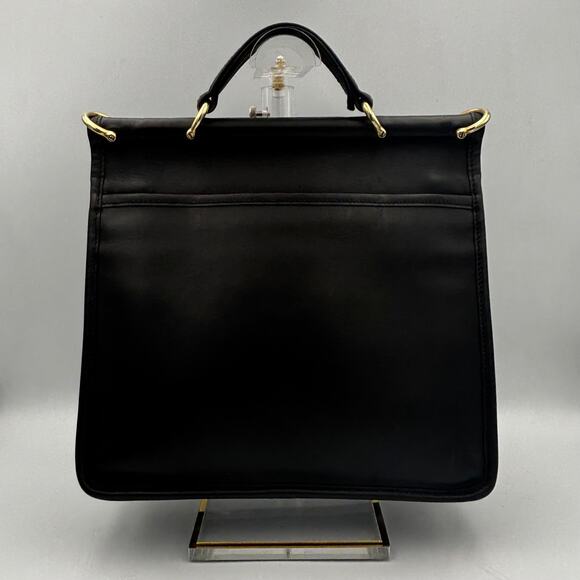 Vintage Coach Willis Bag | Style 9927 | Black Leather 1990s Crossbody Purse - Picture 10 of 10